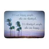 Dankbare mensen citeren Hawaii palmbomen foto vet Badmat (Voorkant)