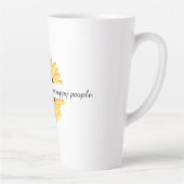 Dankbare mensen zijn gelukkige mensen Personaliser Latte Mok (Rechts)