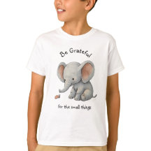 Dankbare Olifant Grafische T-Shirt