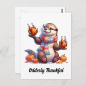 Dankbare Otter Ansichtkaart Briefkaart (Voorkant / Achterkant)