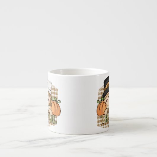 Dankbare pelgrims espresso kop (Voorkant)