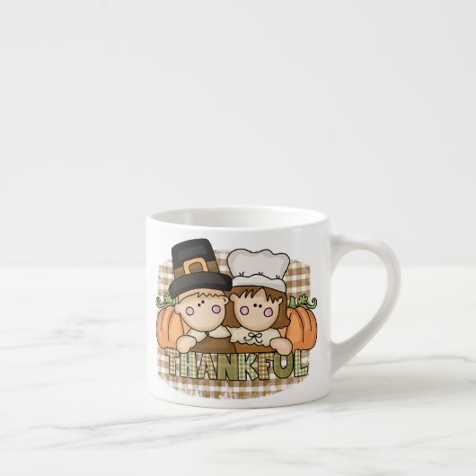 Dankbare pelgrims espresso kop (Rechts)