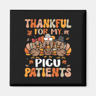 Dankbare Picu Verpleegkundige Thanksgiving Turkije Magneet