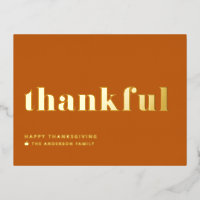 Dankbare Retro Typografie Oranje Thanksgiving