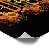 Dankbare roodharige Thanksgiving roodharige vrouw Poster (Hoek)