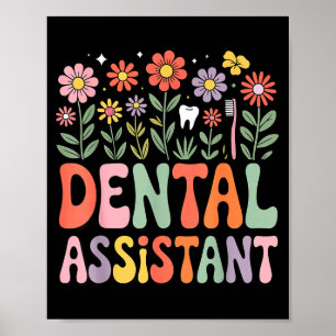 Dankbare tandartsassistent dag of week groovy poster
