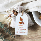 Dankbare Thanksgiving Acorn gepersonaliseerd Cadeaulabel