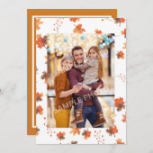 Dankbare THANKSGIVING  foto Feestdagenkaart (Voorkant / Achterkant)