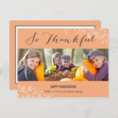 Dankbare Thanksgiving fotokaart Feestdagenkaart (Voorkant / Achterkant)