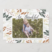 Dankbare Thanksgiving fotokaart Kaart (Voorkant / Achterkant)