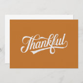 Dankbare Thanksgiving Herfst Gift Kaart (Voorkant / Achterkant)