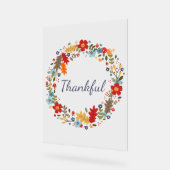 Dankbare Thanksgiving Home Decor Acryl Teken (Hoek)