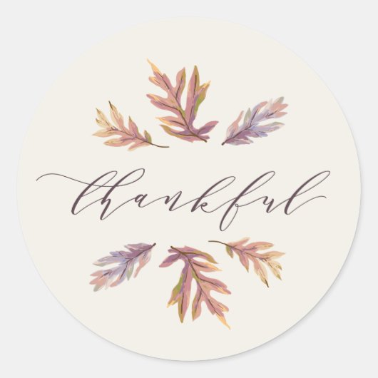 Dankbare Thanksgiving sticker (Voorkant)