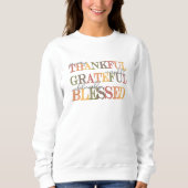 Dankbare Thanksgiving sweatshirt (Voorkant)