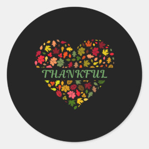 Dankbare Thanksgiving Top voor mama Kinder vrouwen Ronde Sticker