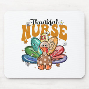 Dankbare Verpleegster Thanksgiving Kerstmis Kalkoe Muismat
