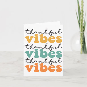 Dankbare Vibes Thanksgiving docent Rainbow Leopar Kaart
