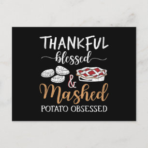 Dankbare Zegenende Familie Kids Matching Thanksgiv Briefkaart
