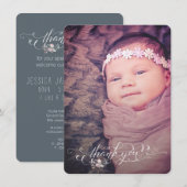 Dankbetuiging voor geboorteaankondiging voor babym aankondiging (Voorkant / Achterkant)