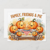 Dankdag  briefkaart (Voorkant / Achterkant)