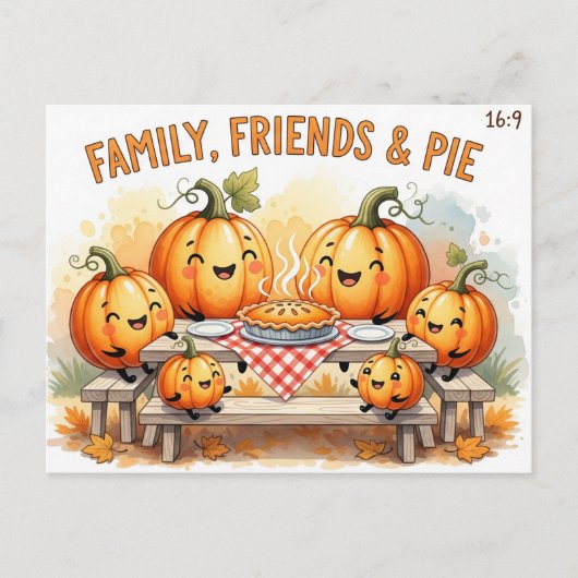 Dankdag  briefkaart (Voorkant)