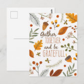 Dankdag Briefkaart (Voorkant / Achterkant)