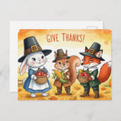 Dankdag Briefkaart (Voorkant / Achterkant)