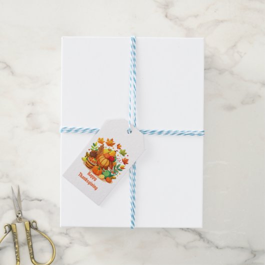Dankdag Cadeaulabel (Met Touw)