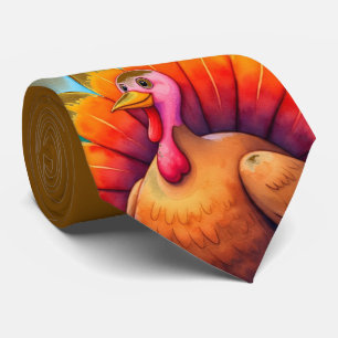 Dankdag, Cute Turkey, Dankbaar voor Jou Stropdas