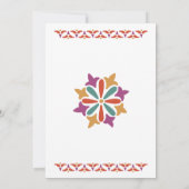 Dankdag Feest Moderne Kleuren Kaart (Achterkant)