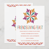 Dankdag Feest Moderne Kleuren Kaart (Voorkant / Achterkant)