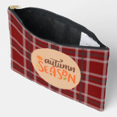 Dankdag,Herfstseizoen Script, Geruit, Etui (Open)
