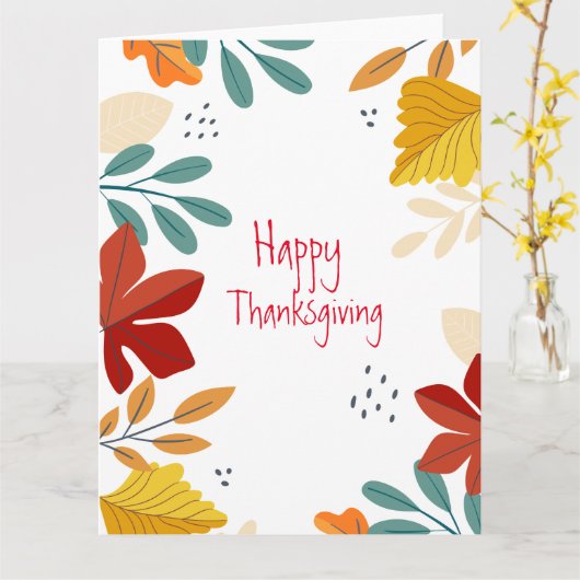 Dankdag kaart (Gele Bloem)