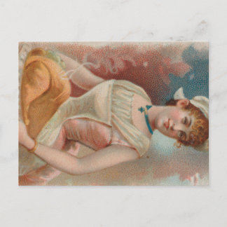 Dankdag, Oude Victoriaanse Tijdperk Print 1890 Briefkaart