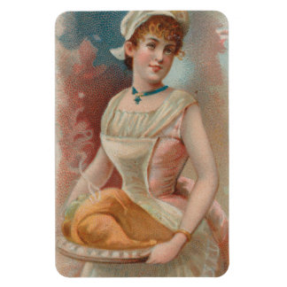 Dankdag, Oude Victoriaanse Tijdperk Print 1890 Magneet