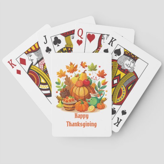 Dankdag Pokerkaarten (Achterkant)