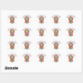 Dankdag ronde sticker (Vel)