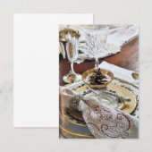 **DANKDAGPARTY OF DINER** UITNODIGING (Voorkant / Achterkant)