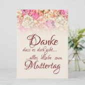Danke, dass es dich gibt - Muttertag (Staand voorkant)
