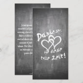 Danke für diese tolle Zeit auf einer Kreidetafel (Voorkant / Achterkant)