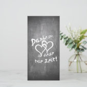 Danke für diese tolle Zeit auf einer Kreidetafel (Staand voorkant)