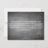 Danke für diese tolle Zeit auf einer Kreidetafel (Achterkant)