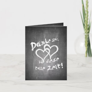 Danke für diese tolle Zeit auf einer Kreidetafel Kaart
