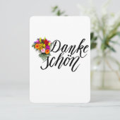 Danke Schon - Dank je wel Bedankkaart (Staand voorkant)