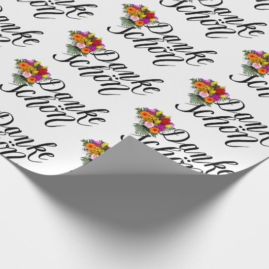 Danke Schon Dank u Duits Cadeaupapier (Hoek)