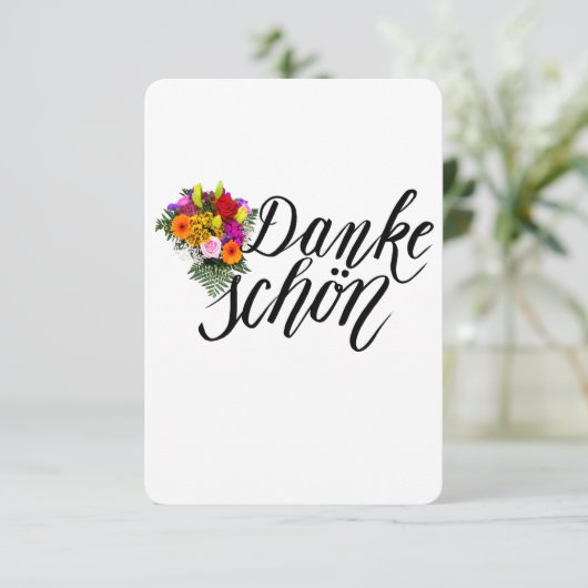 Danke Schon Merci Carte de notes (Debout devant)