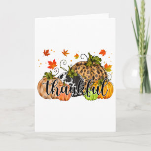 Dankelijke Pompoen Herfst Autumn Gelukkig Thanksgi Kaart