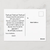 Danken aan hotel briefkaart (Achterkant)