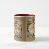 Dankert's Antique World Map Mug Series (Centre)
