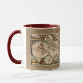 Dankert's Antique World Map Mug Series (Gauche)